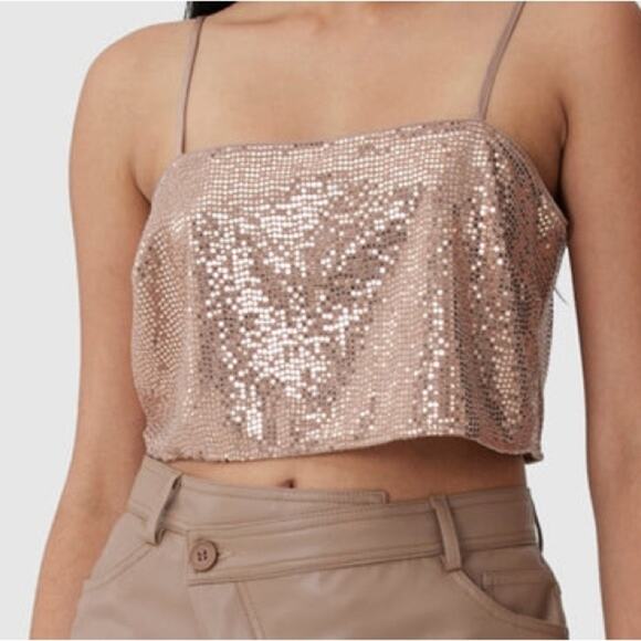 NWT $390 C/MEO COLLECTIVE Australia SET AFTER DARK SHIRT & CAMI US XS - Picture 6 of 12